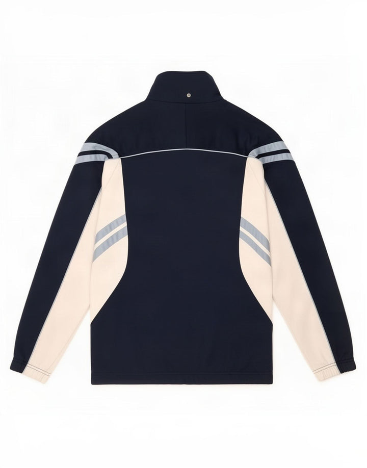 Asics Hombre Chándal Top Jacket Medium Azul Marino Colorblock Poliéster