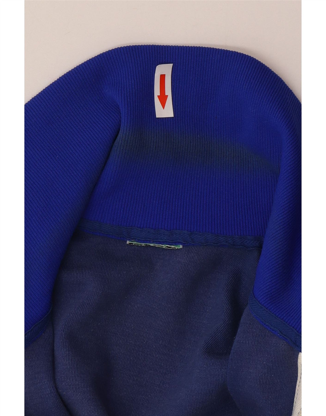 Vintage hombres chándal top chaqueta grande azul