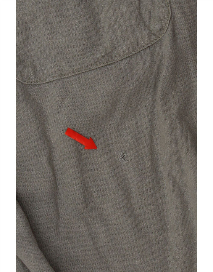 Zara Mujer Joggers Chinos Pantalón Mediano W30 L27 Gris Viscosa