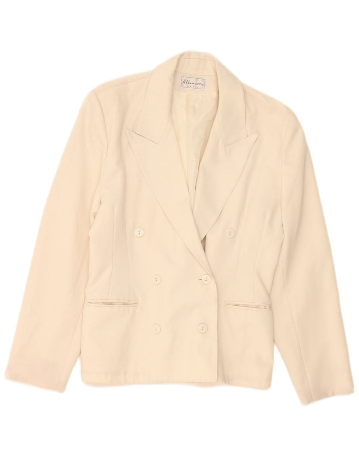 ALLUMETTE AC. Paris - Chaqueta tipo blazer con doble botonadura para mujer, talla 40, color beige medio