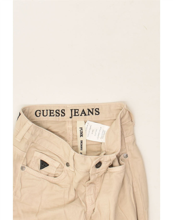 GUESS Boys Skinny Jeans 7-8 Years W22 L24  Beige Cotton | Vintage Guess | Thrift | Second-Hand Guess | Used Clothing | Messina Hembry 