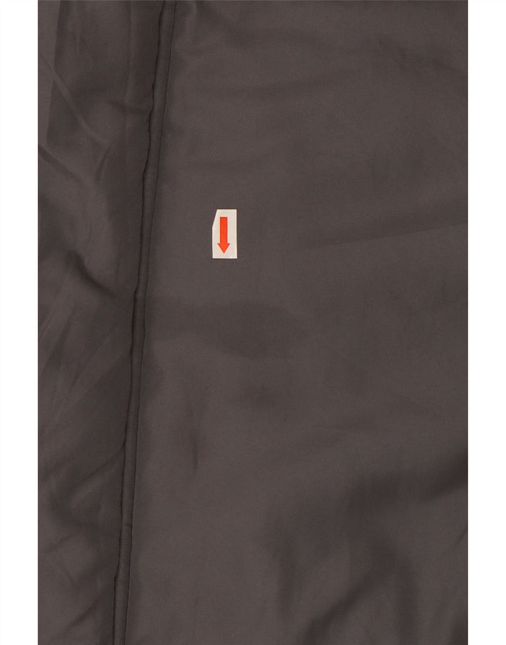 French Connection Abrigo acolchado con capucha para hombre UK 42 XL Poliéster gris