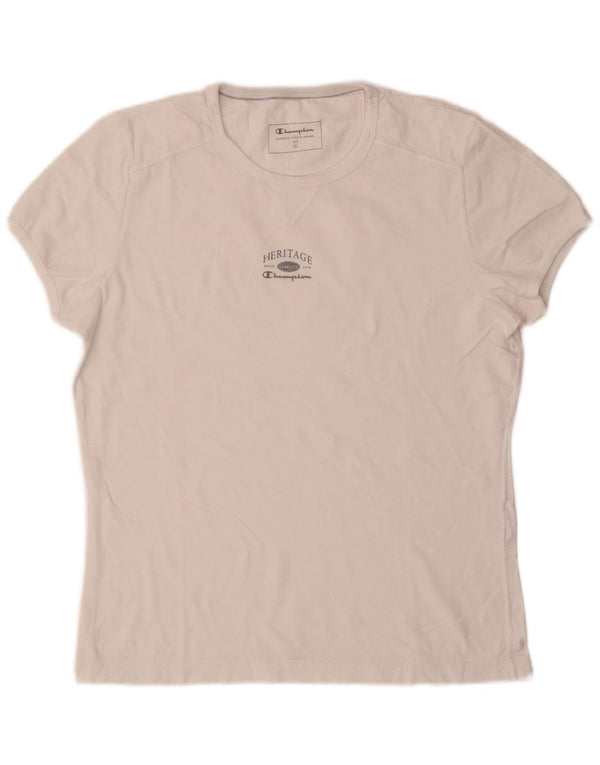 Champion Heritage Classics Camiseta para Mujer UK 40 XL Algodón Blanco