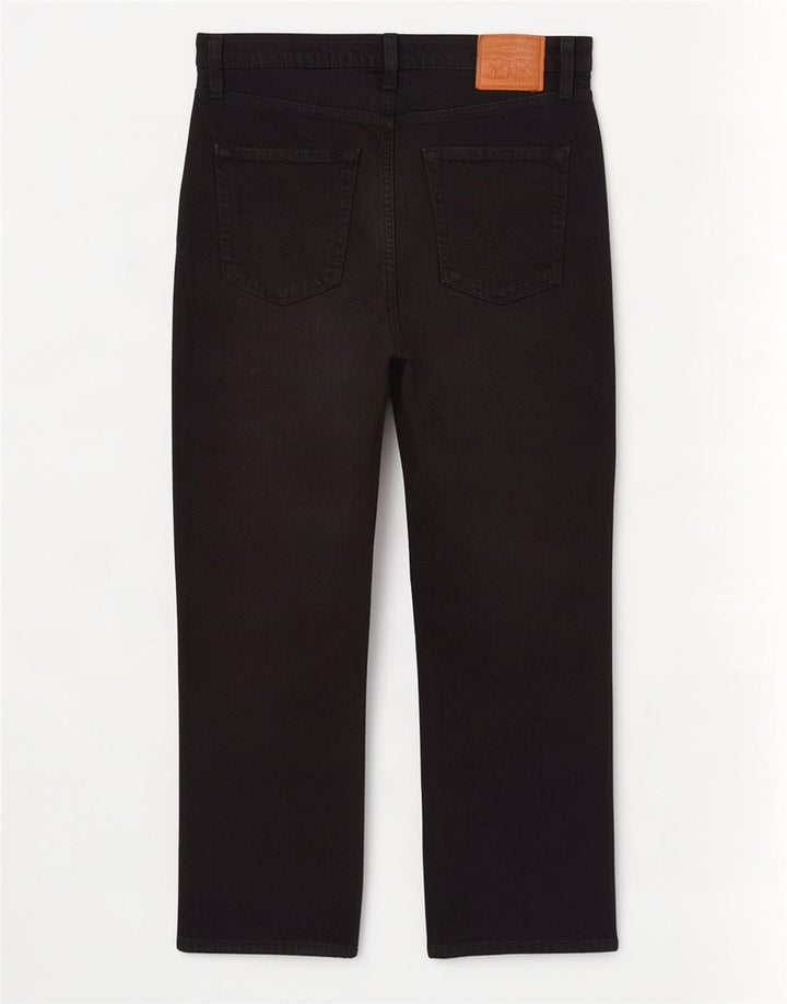 Vaqueros Levi's Ribcage Rectos Mujer W29 L27 Algodón Negro