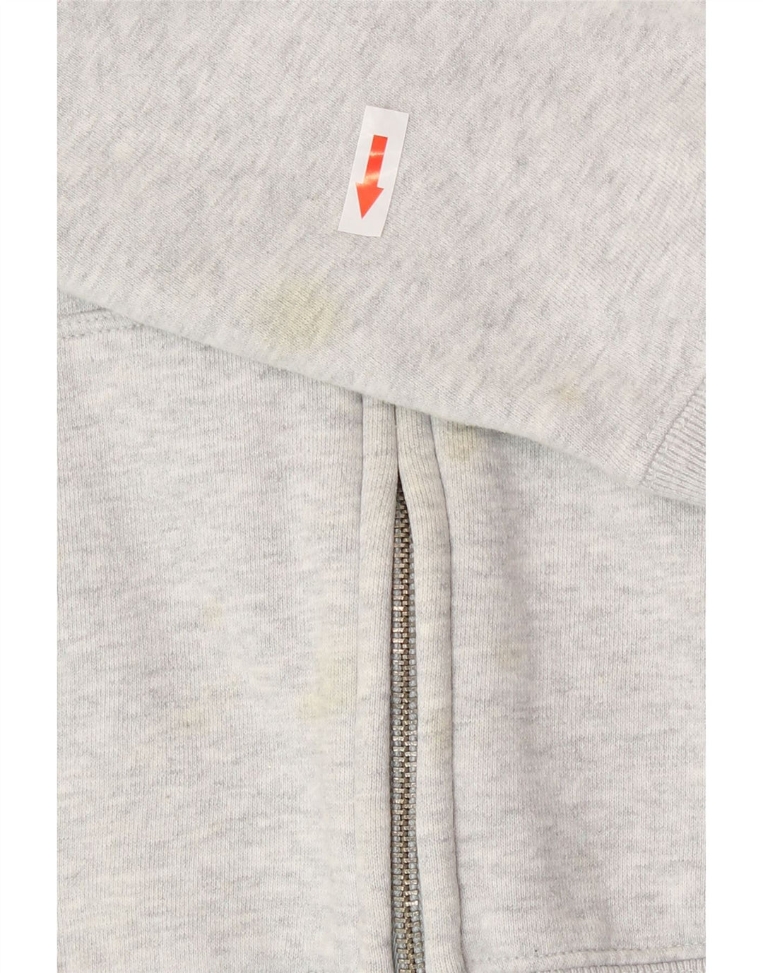 Gap Mujer Graphic Zip Sudadera Con Capucha Suéter Grande Gris Algodón