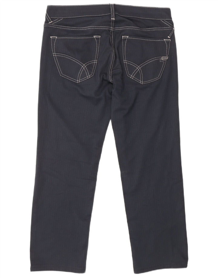 Pantalón Casual Recto Mujer GAS W32 L26 Poliéster Azul Marino