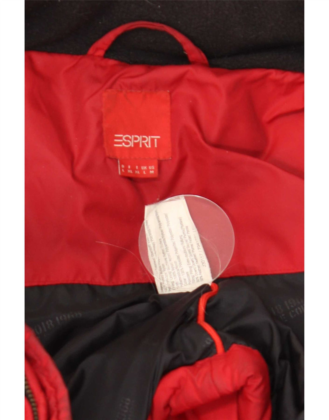 Esprit Chaqueta acolchada para hombre UK 40 Large Nylon rojo