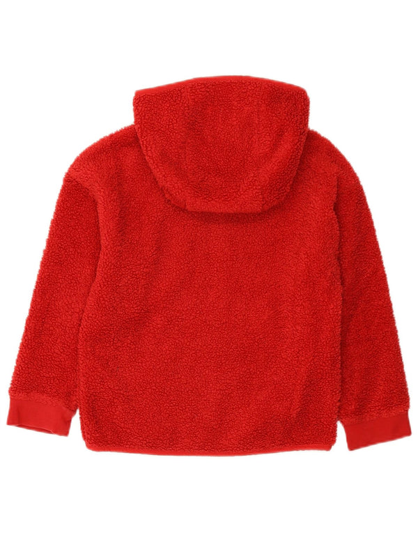 Nike Sudadera con capucha y cremallera para niñas de 7 a 8 años, XS, rojo, poliéster