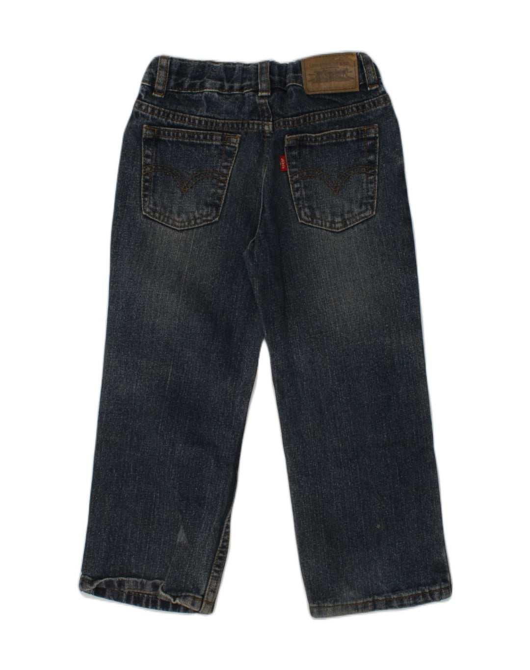 LEVI'S Girls Straight Jeans 3-4 Years W20 L15  Navy Blue Cotton | Vintage Levi's | Thrift | Second-Hand Levi's | Used Clothing | Messina Hembry 