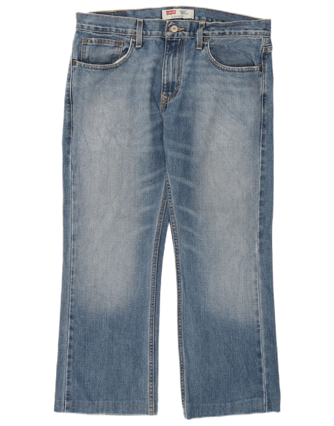 Levi's Hombre 507 Slim Bootcut Jeans W34 L26 Algodón Azul