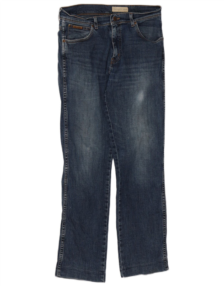 Wrangler Vaqueros rectos Texas para hombre W32 L34 Algodón azul