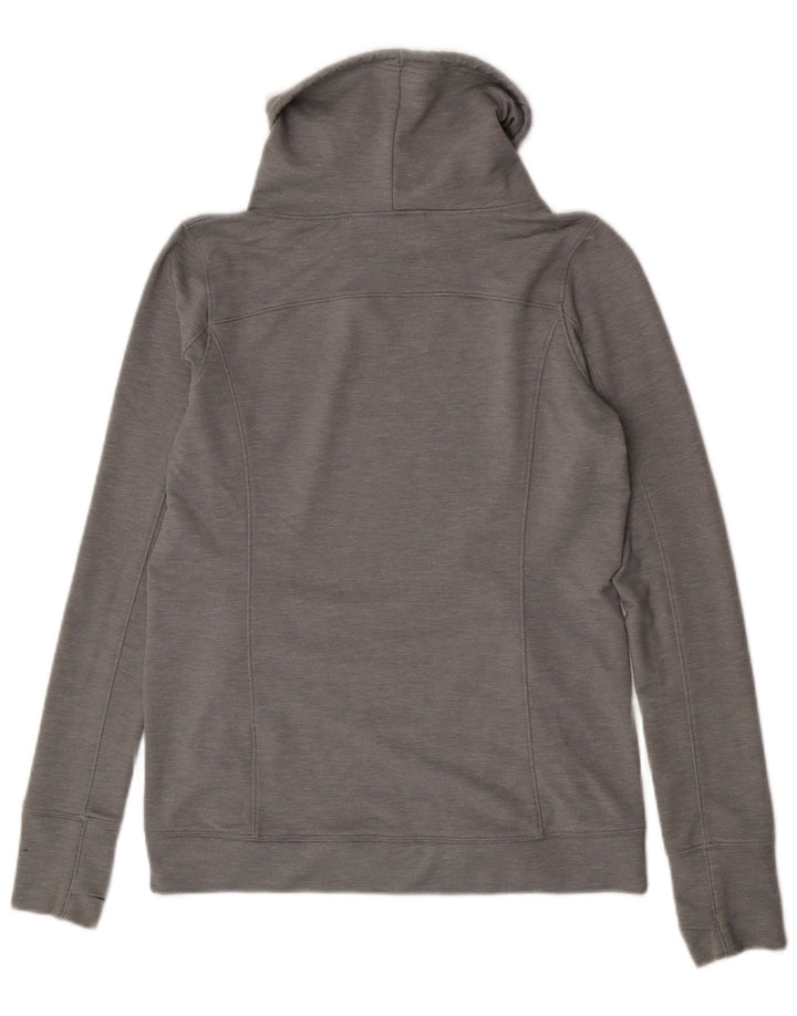Under Armour - Sudadera con cuello vuelto para mujer, talla 40, color gris medio moteado