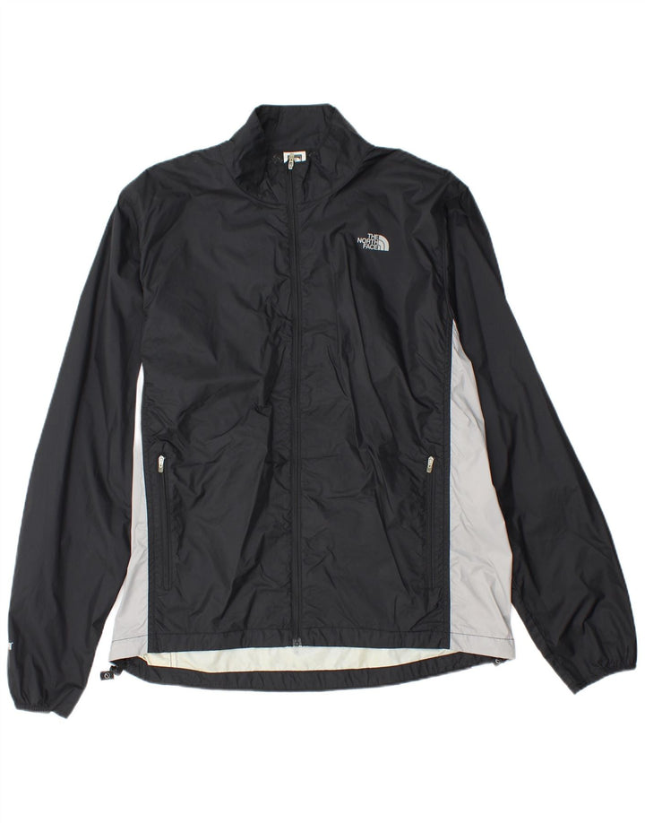The North Face Chaqueta tipo chándal cortavientos para hombre, talla grande, color negro