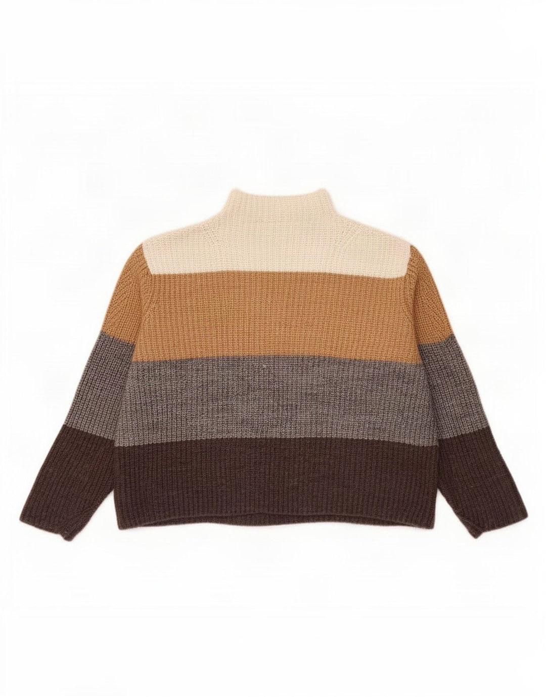 Marks & Spencer Jersey con cuello alto para mujer, talla 40, talla grande, multicolor