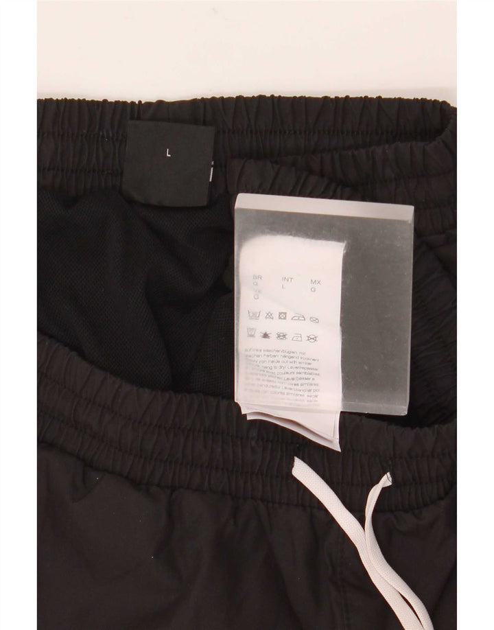 Hugo Boss Hombre Bañador con estampado gráfico Grande Poliéster negro