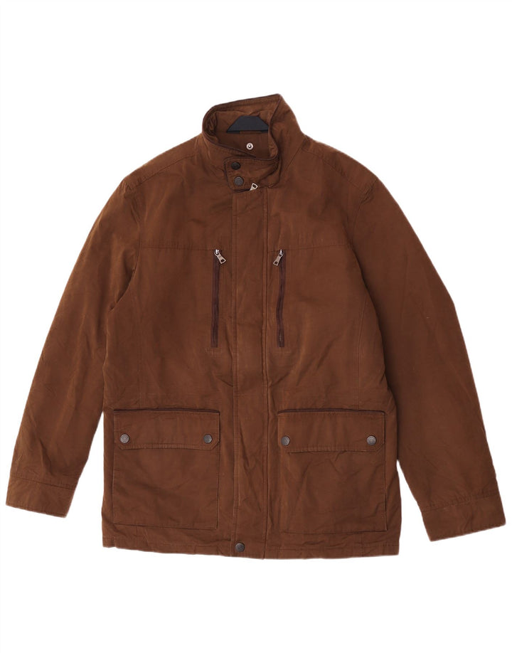 Marks & Spencer Chaqueta utilitaria para hombre UK 38 Algodón marrón medio