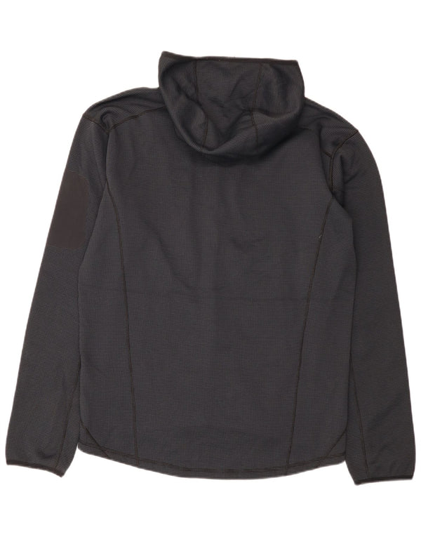 Berghaus Chaqueta de chándal con capucha para hombre, poliéster negro mediano