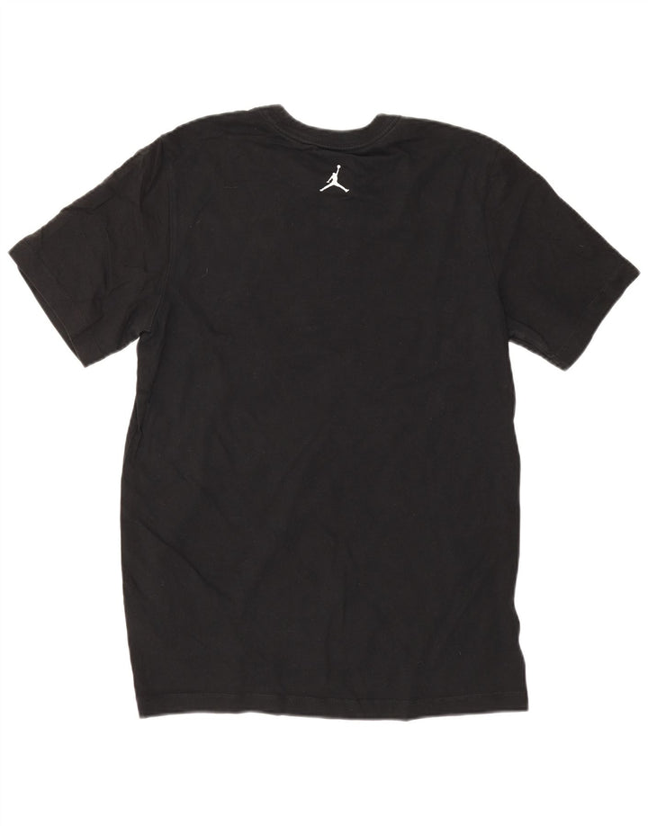 Jordan - Camiseta gráfica para hombre, talla pequeña, algodón negro
