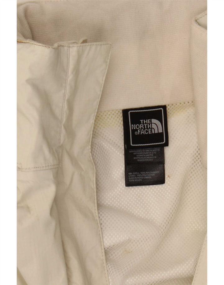 The North Face Chaqueta impermeable con capucha para mujer UK 40 Medium White Nylon
