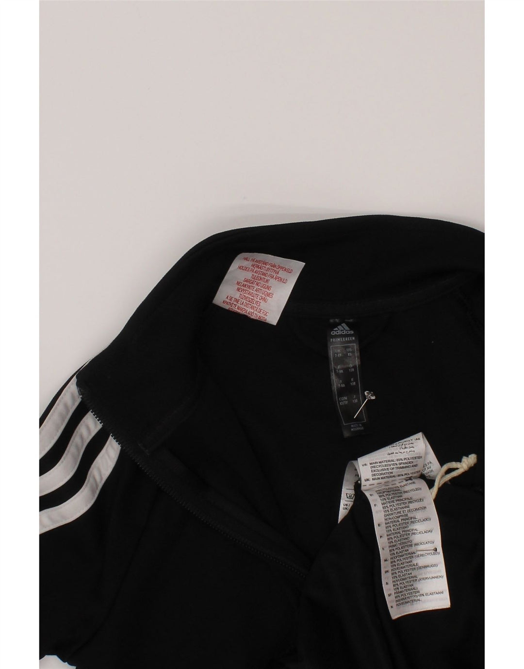 Adidas Chicos Aeroready Chándal Top Chaqueta 7-8 Años Negro Poliéster