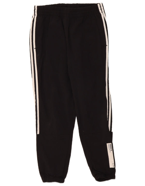 Adidas Hombre Crop Chándal Pantalones Joggers Medium Negro Nylon