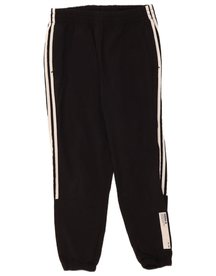 Adidas Hombre Crop Chándal Pantalones Joggers Medium Negro Nylon