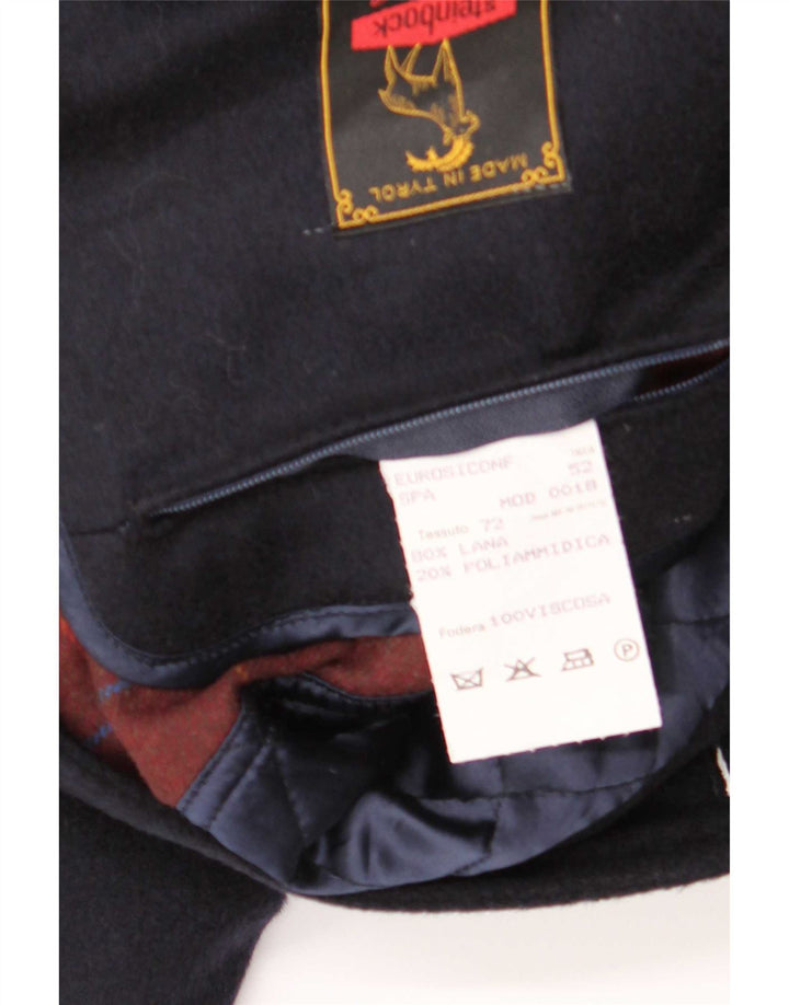 Abrigo Steinbock para hombre IT 52 XL Lana azul marino