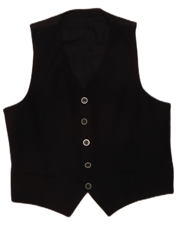 Chaleco vintage para hombre IT 52 grande azul marino a rayas