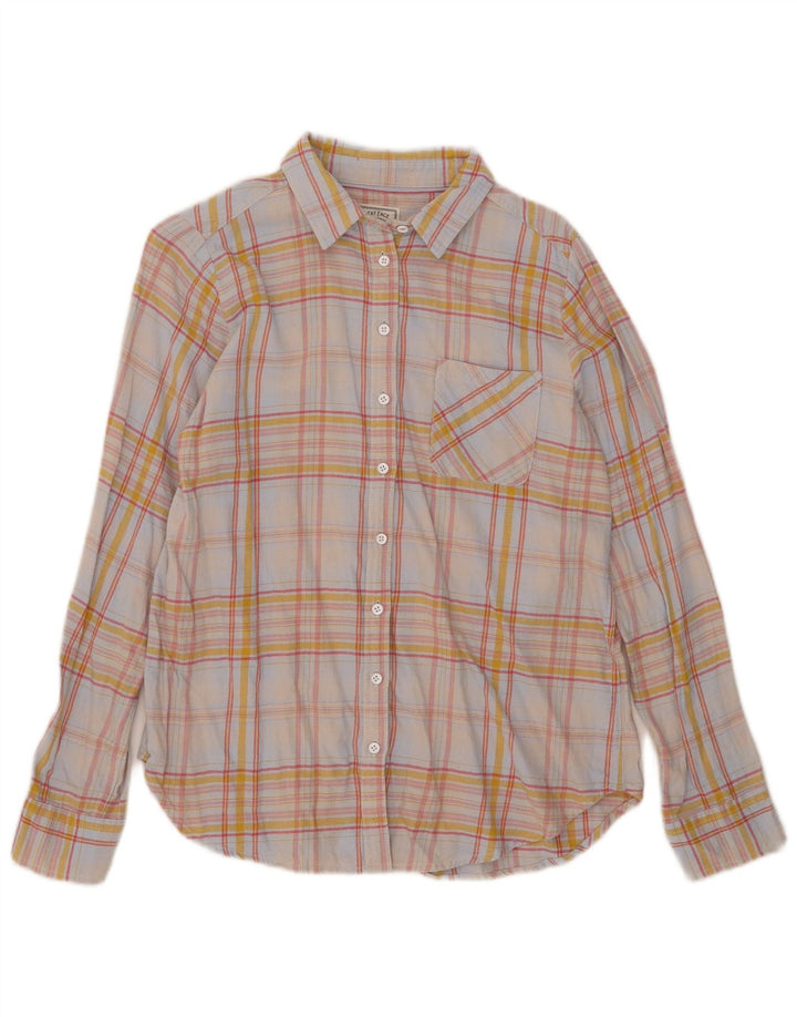 Camisa de franela para mujer Fat Face UK 40 Mediana Algodón a cuadros multicolor