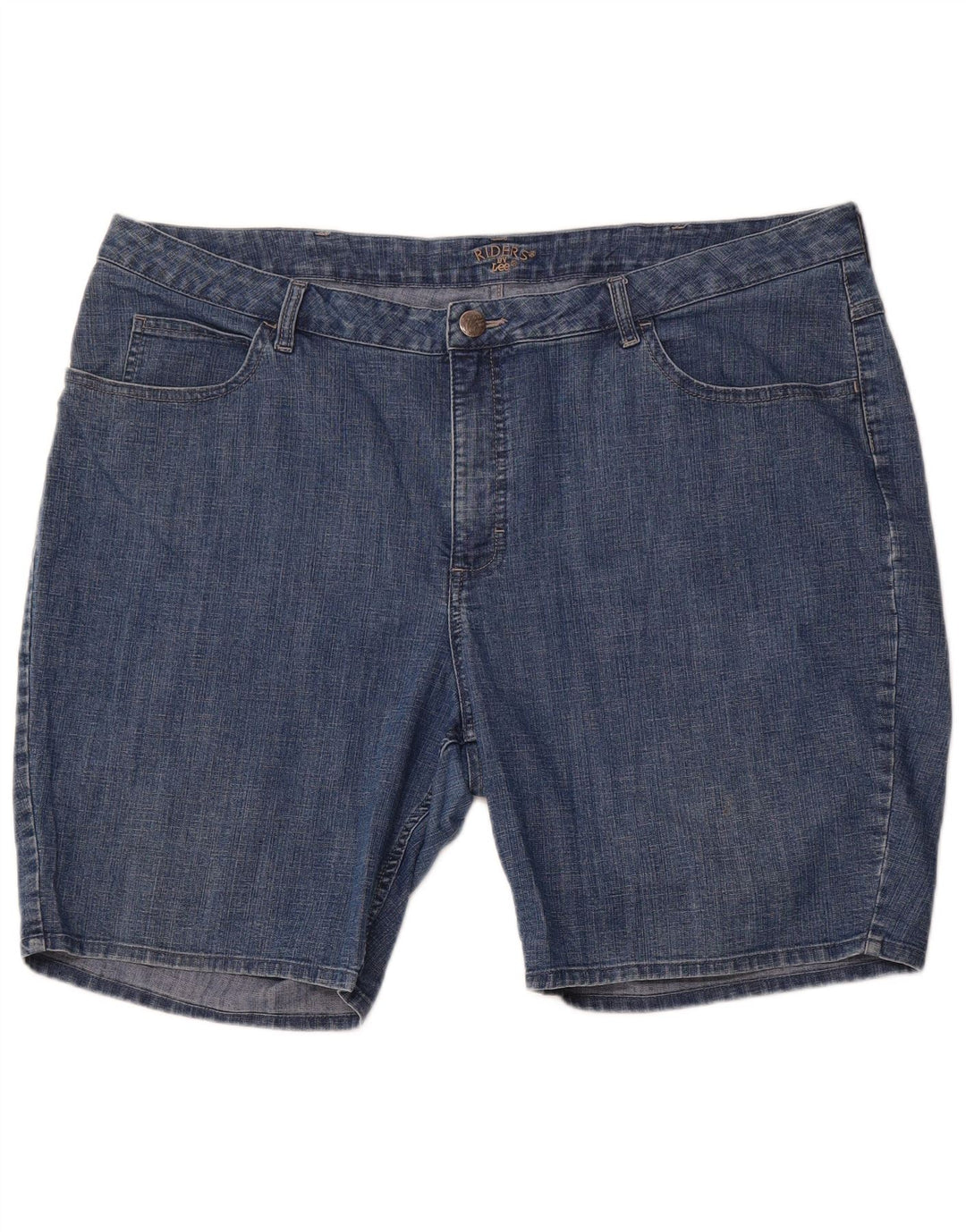 LEE Pantalones cortos vaqueros para mujer Riders US 24 4XL W44 Algodón azul