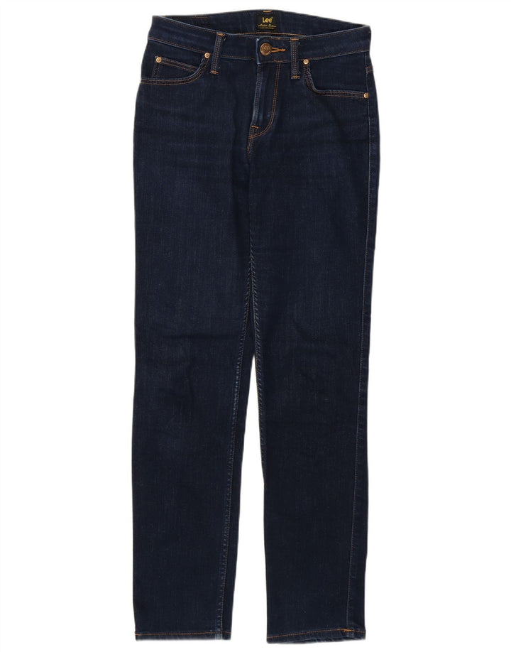 Vaqueros Lee Slim Mujer W26 L28 Azul Marino