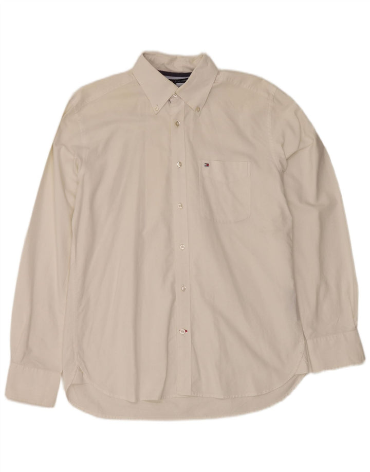 Camisa Tommy Hilfiger Hombre Mediana Blanca Algodón
