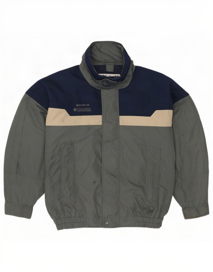 Columbia Bugaboo - Chubasquero holgado para hombre, talla 38, color gris medio
