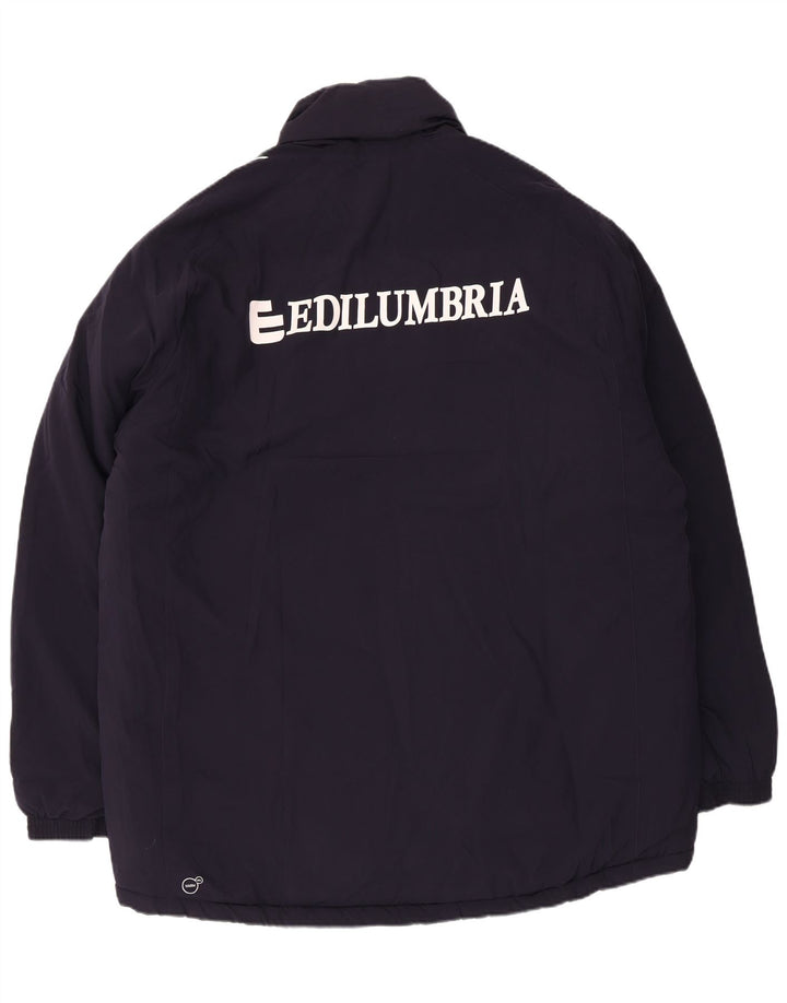 Puma Chaqueta cortavientos gráfica para hombre UK 42 XL Poliéster azul marino