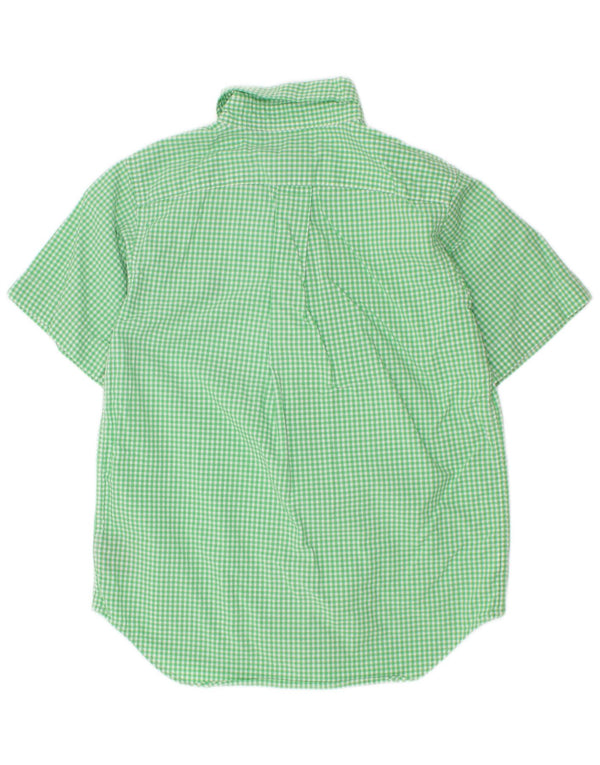 Ralph Lauren Camisa de manga corta para niño 5-6 años Algodón a cuadros verde