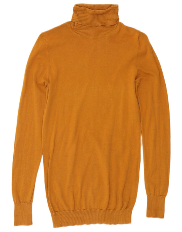 Benetton Jersey De Cuello Vuelto para Mujer UK 8 Small Amarillo