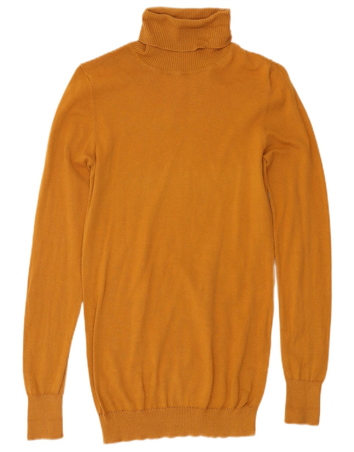 Benetton Jersey De Cuello Vuelto para Mujer UK 8 Small Amarillo