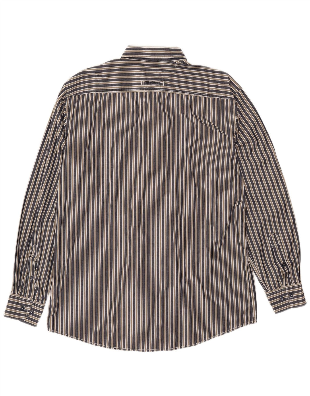 CAMEL ACTIVE Camisa Hombre Grande Azul Marino Rayas Algodón