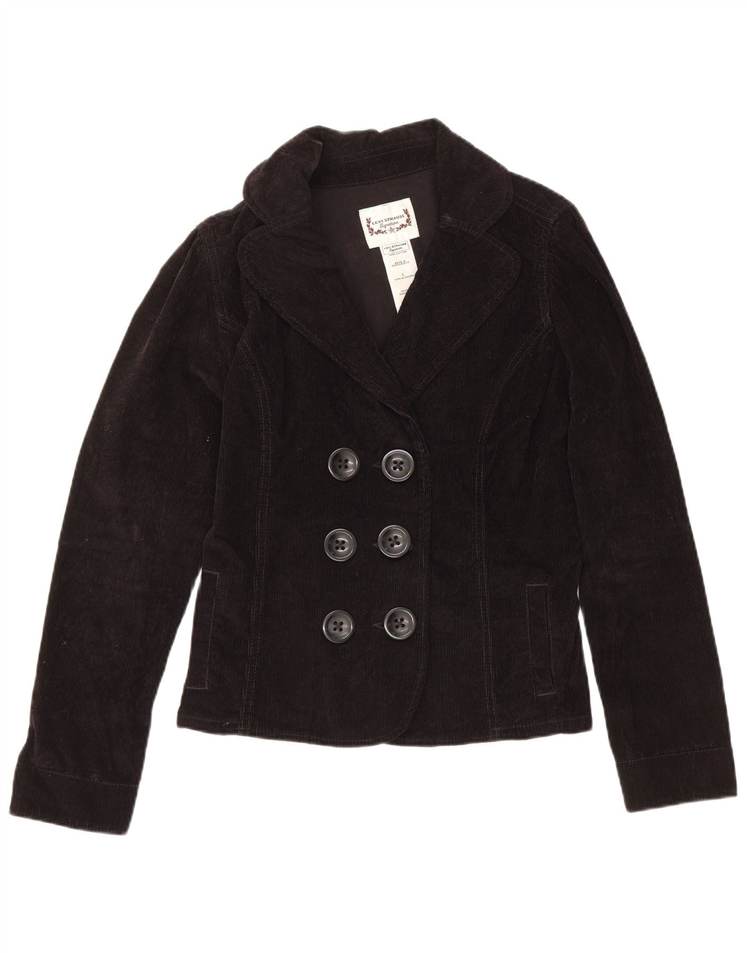 Levi's Chaquetón de pana para mujer Reino Unido 46 Grande Algodón negro