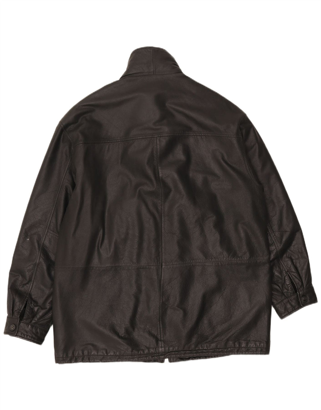 Canda Chaqueta de cuero para hombre UK 42 XL Cuero negro