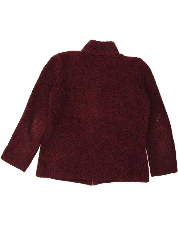 MOUNTAIN WAREHOUSE Womens Fleece Jacket UK 12 Medium  Burgundy Polyester Vintage Mountain Warehouse and Second-Hand Mountain Warehouse from Messina Hembry 