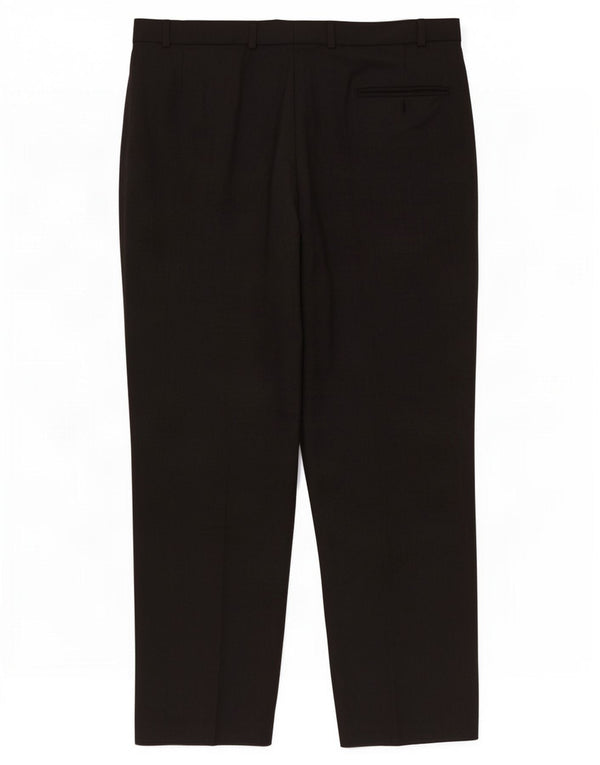 Marks & Spencer Pantalón de traje recto para hombre W40 L31 Lana gris