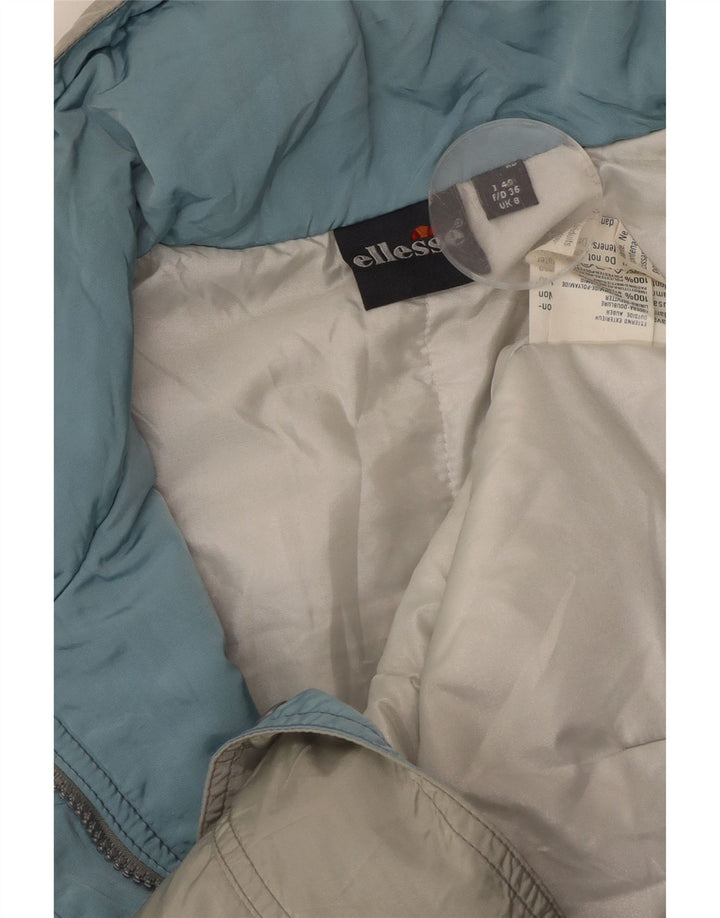 Ellesse Chaqueta Acolchada Extragrande con Capucha para Mujer UK 8 Small Gris Poliamida