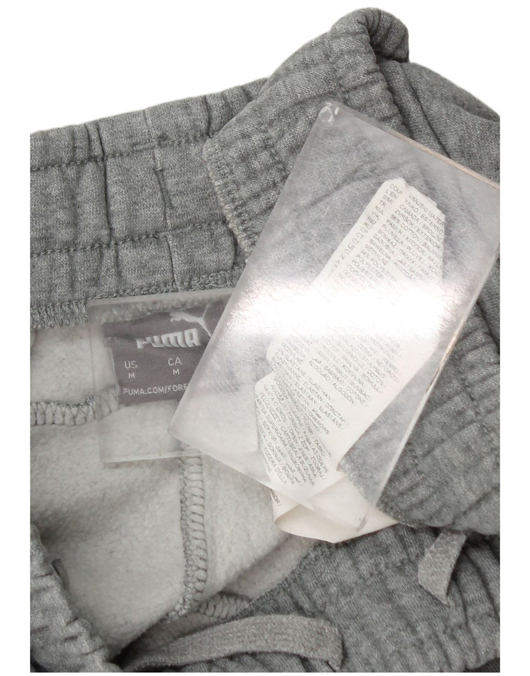 Pantalones De Chándal Puma Joggers De Algodón Gris Medio Hombre
