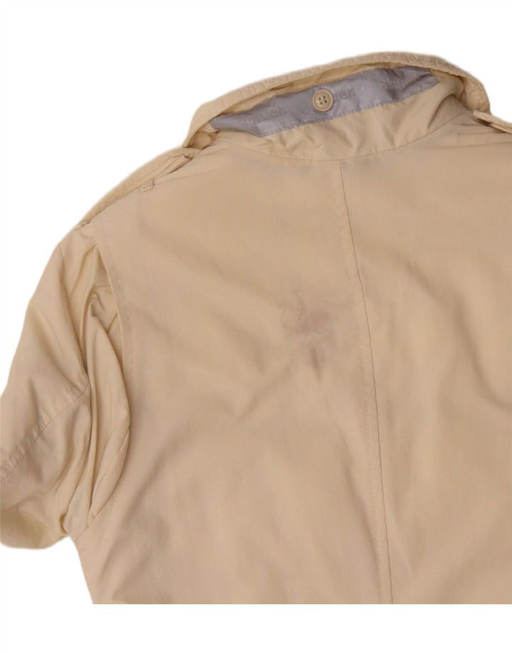 Blauer Chaqueta militar extragrande para mujer UK 10 Small Beige