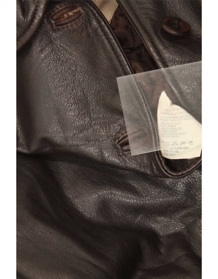 Chaqueta De Cuero Mujer Conbipel IT 44 Cuero Marrón Medio