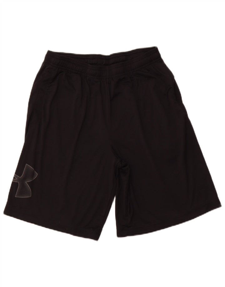 UNDER ARMOUR Pantalones cortos deportivos con gráficos para hombre, talla grande, negro