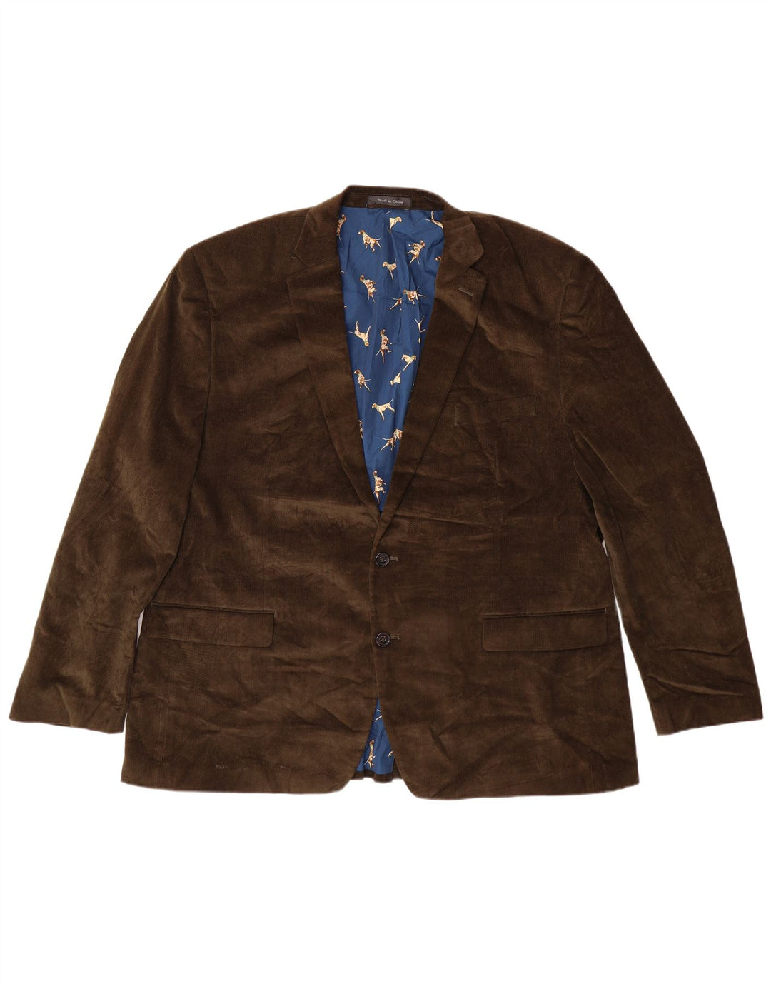 RALPH LAUREN Chaqueta tipo blazer con 2 botones y corte regular para hombre UK 48 4XL Caqui