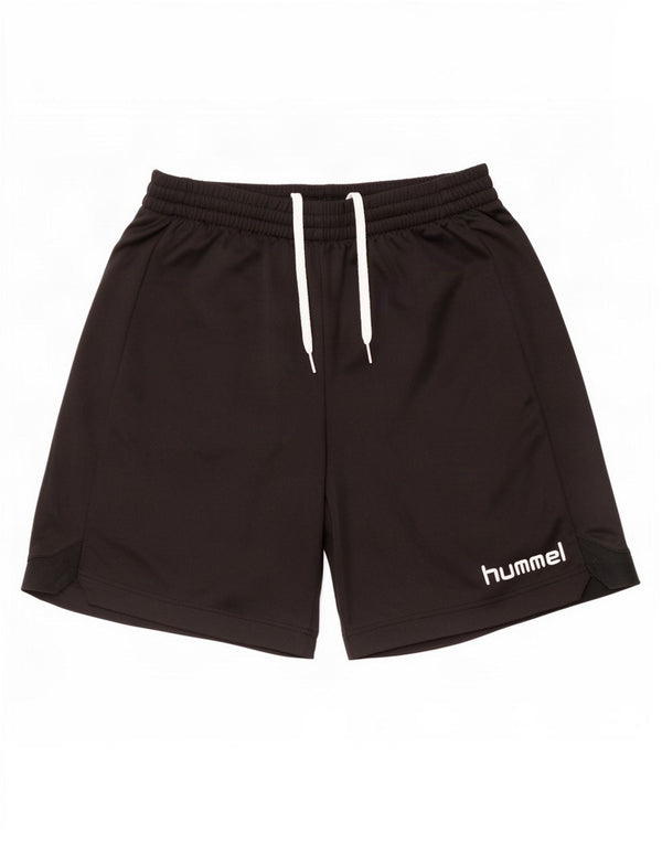 Hummel Shorts deportivos gráficos para hombre Poliéster negro mediano
