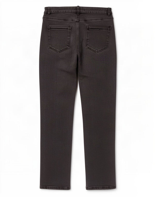 M&Co Vaqueros rectos para mujer UK 40 Large W34 L29 Algodón gris